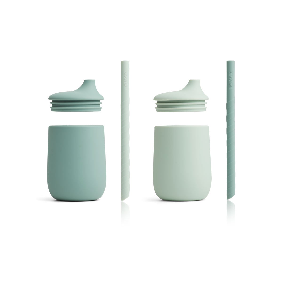 Liewood Ellis Sippy Cup: two pack Mint Mix