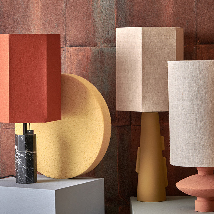 HK Living Cilinder Lamp Shade Natural Linen VLK2025