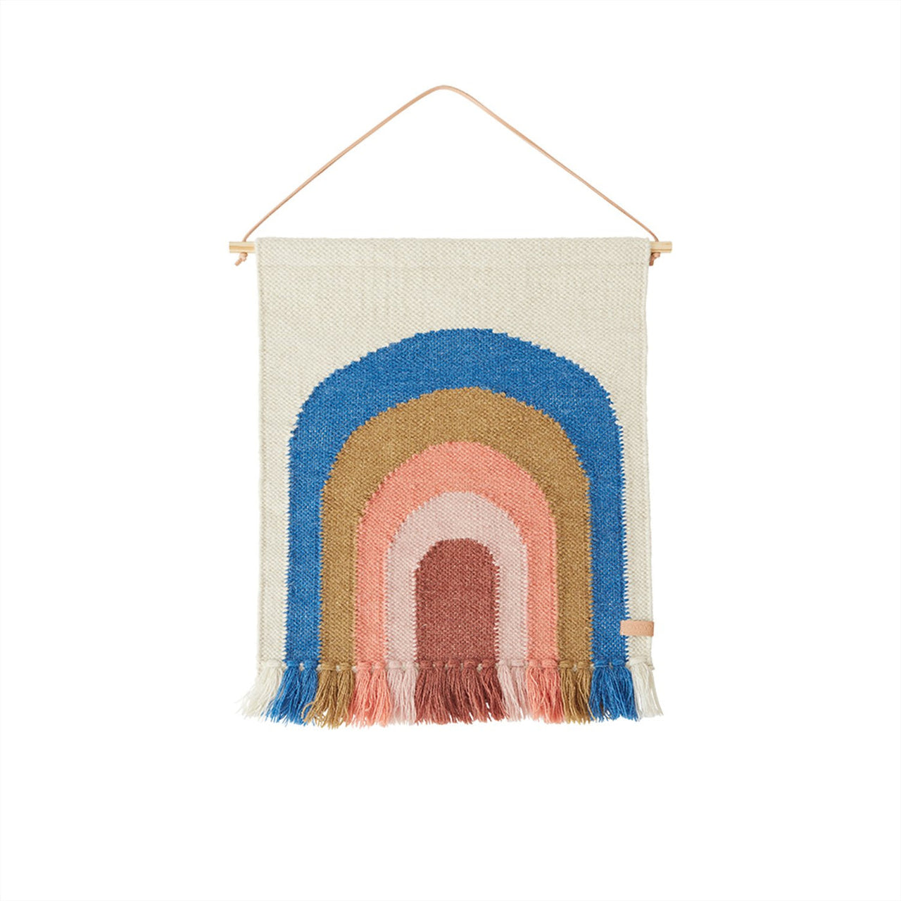 Follow the Rainbow Rug - Mini Wall Rug Blue