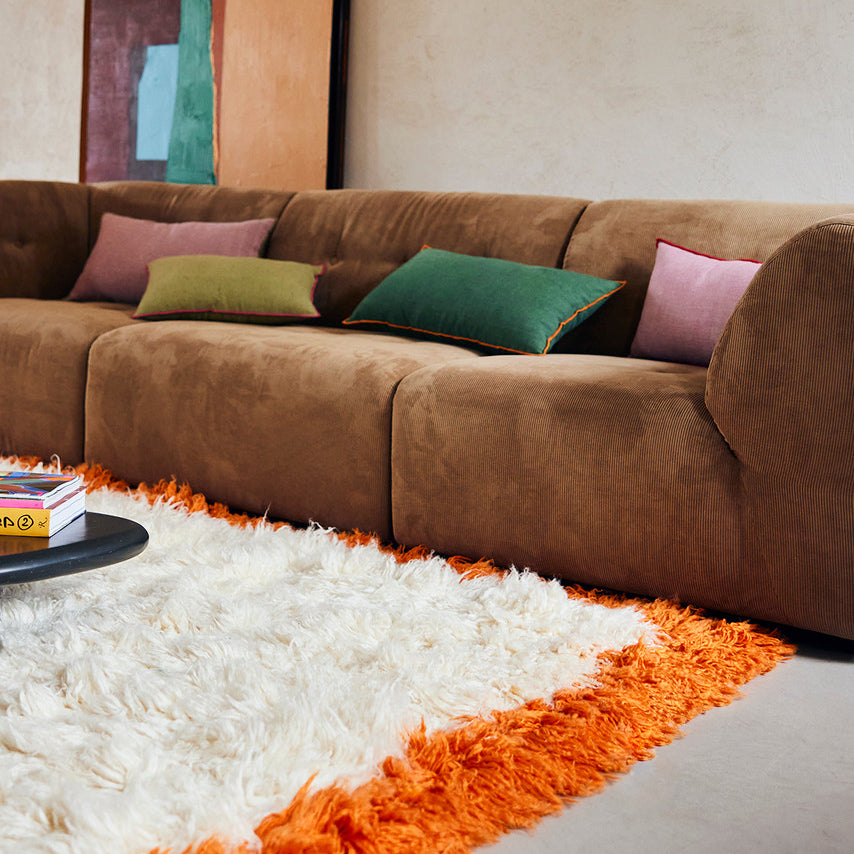 Pre-order Fluffy Square Rug, Retro Summers 250cm x 250cm