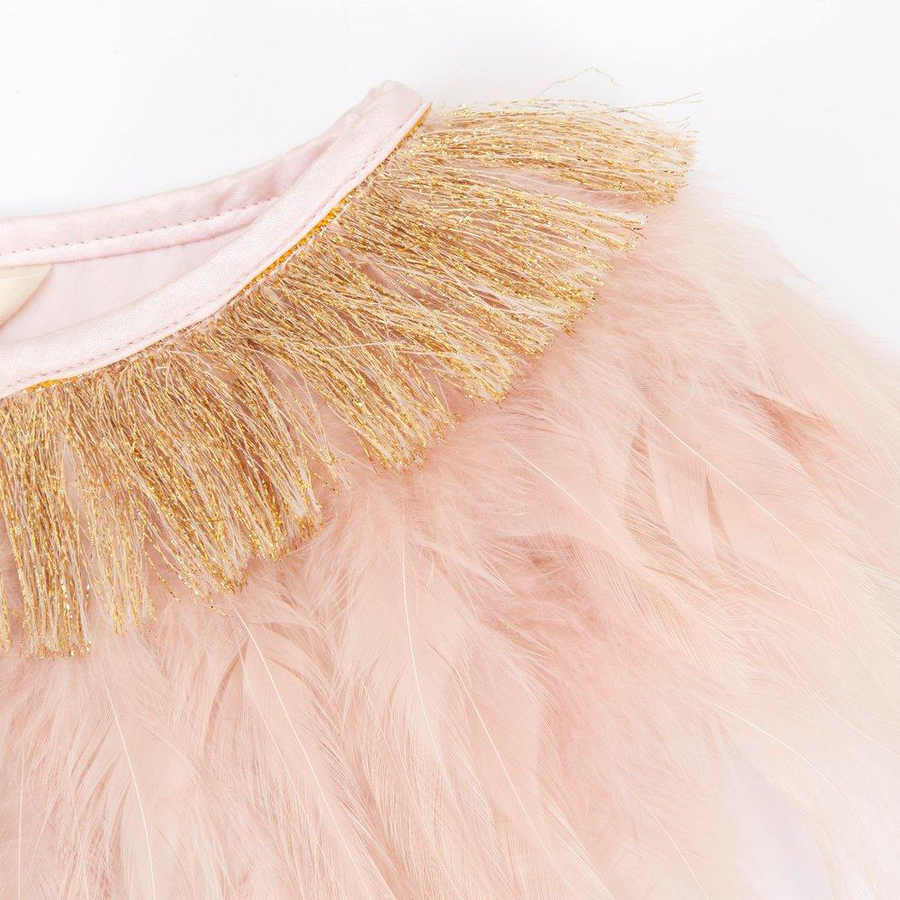 Meri Meri Peach Feather Capelet 198325