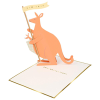 Thumbnail for Baby Kangaroo Stand-Up Card