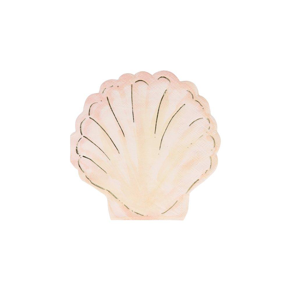 Watercolour Clam Shell Napkins (set of 16)