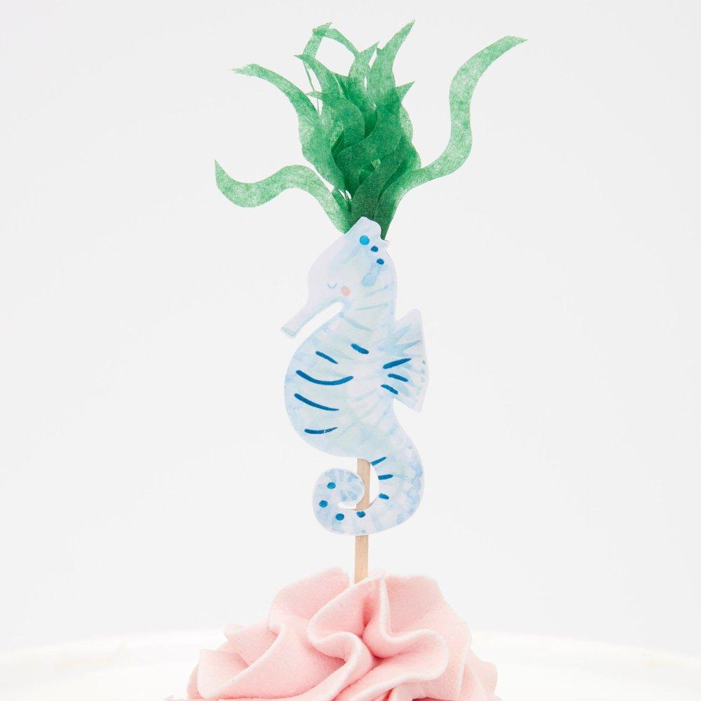 Mermaid Cupcake Kit (set of 24 toppers)