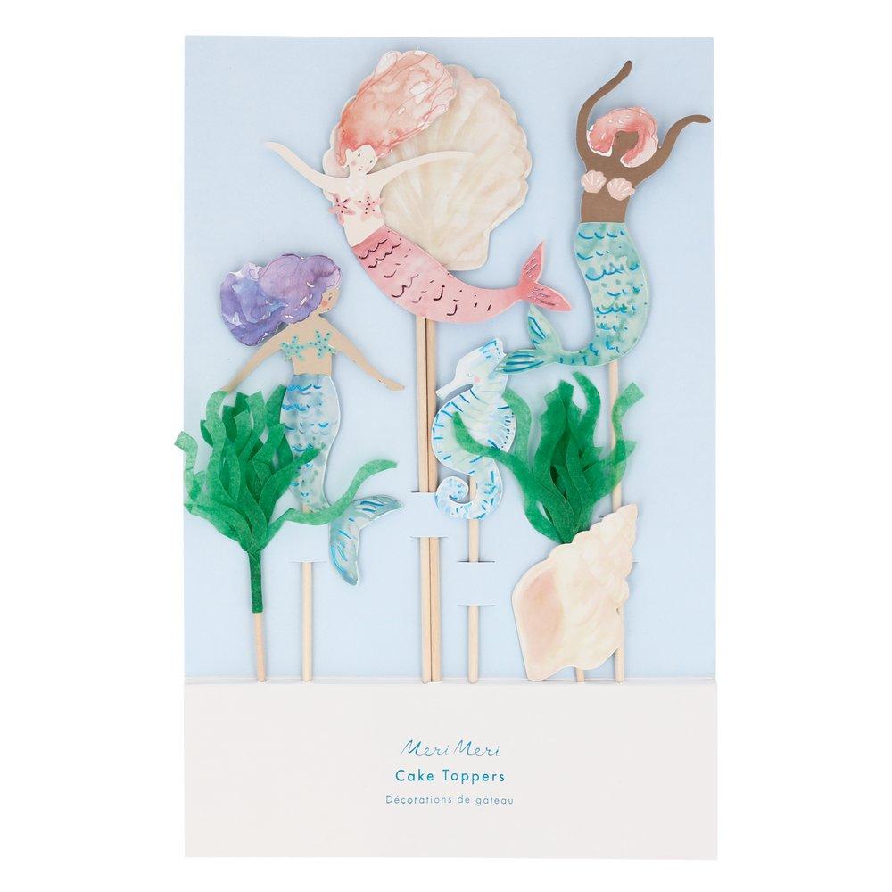 Meri meri Mermaid Cake Toppers (set of 7)