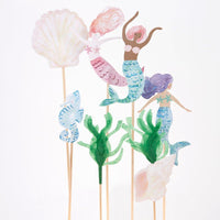 Thumbnail for Meri meri Mermaid Cake Toppers (set of 7)
