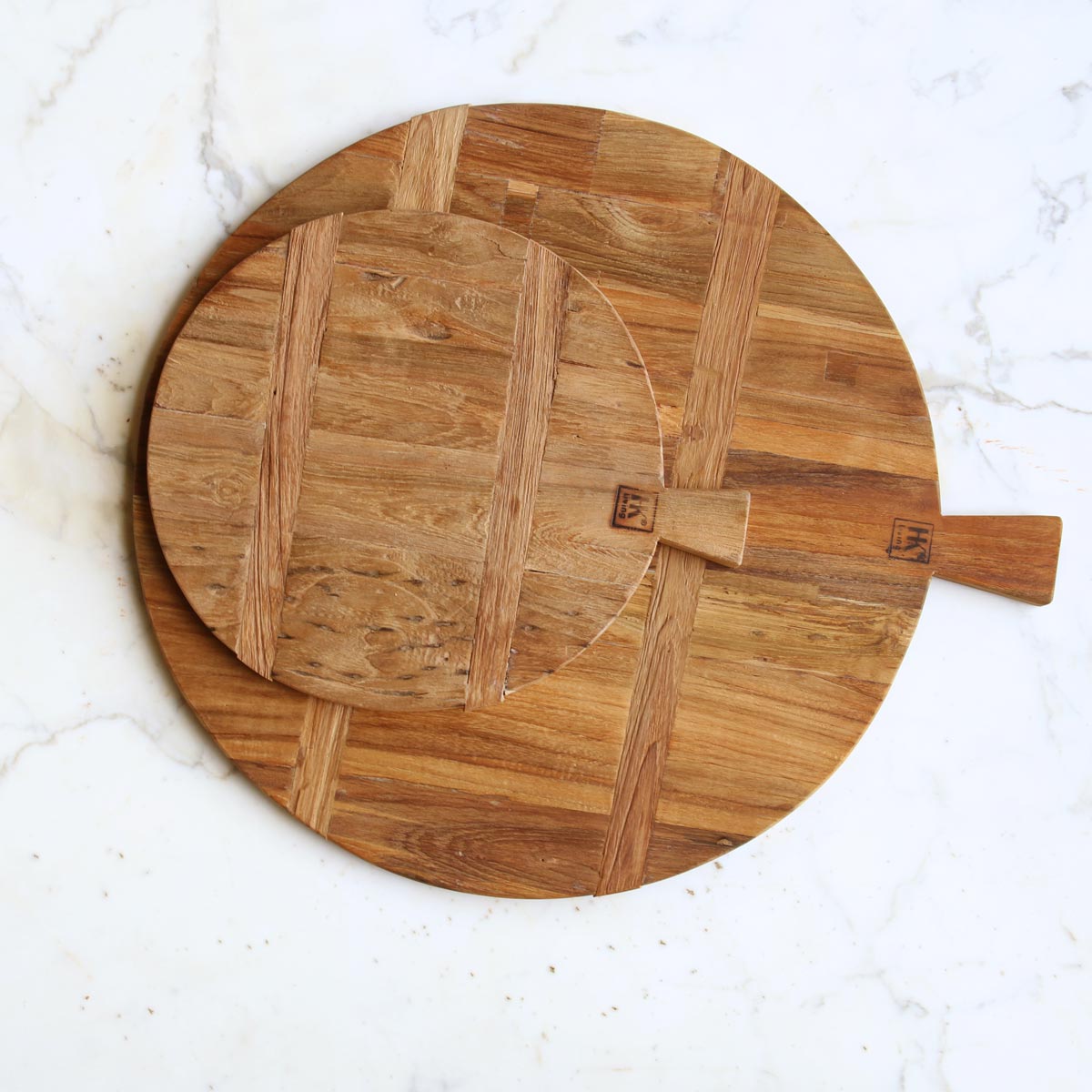 Round Medium Bread Board Reclaimed Teak Ø32cm