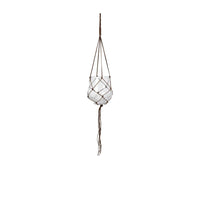 Thumbnail for Broste Copenhagen Ibbi Hanging Glass Planter Pot with Rope