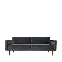 Thumbnail for Broste Copenhagen Sofa 'Wind' magnet 31000016 grey velvet