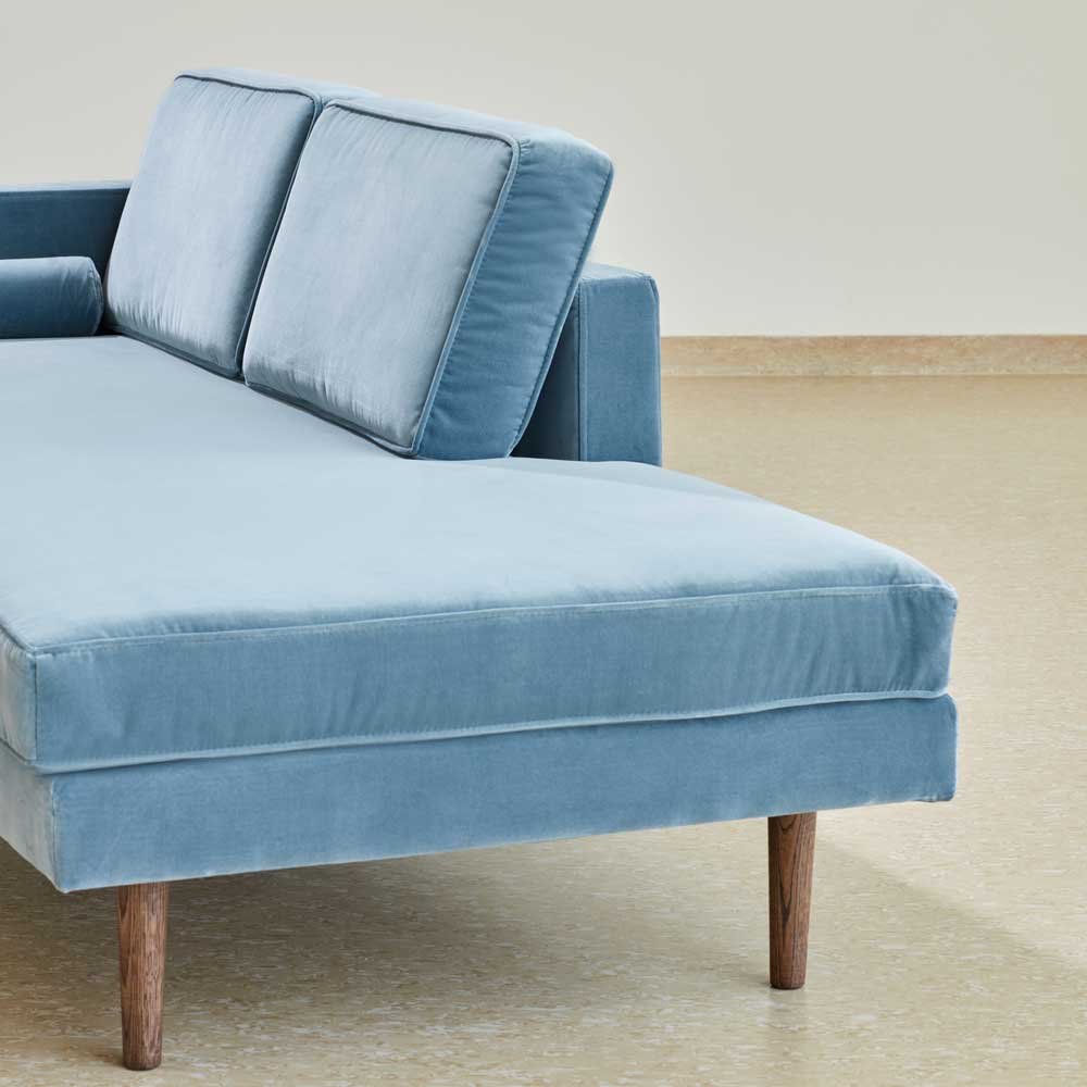 Broste Copenhagen Chaise longue Wind pastel blue 31000091