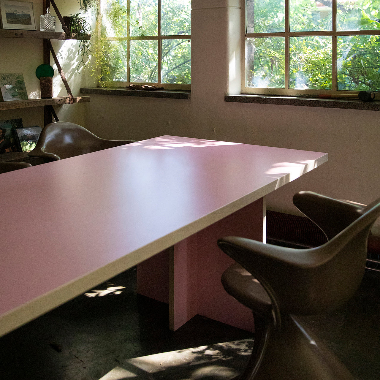 Dining Table Pink Rectangular 280cm