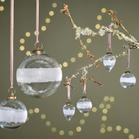 Thumbnail for Nkuku Anara Etched Bauble - Clear