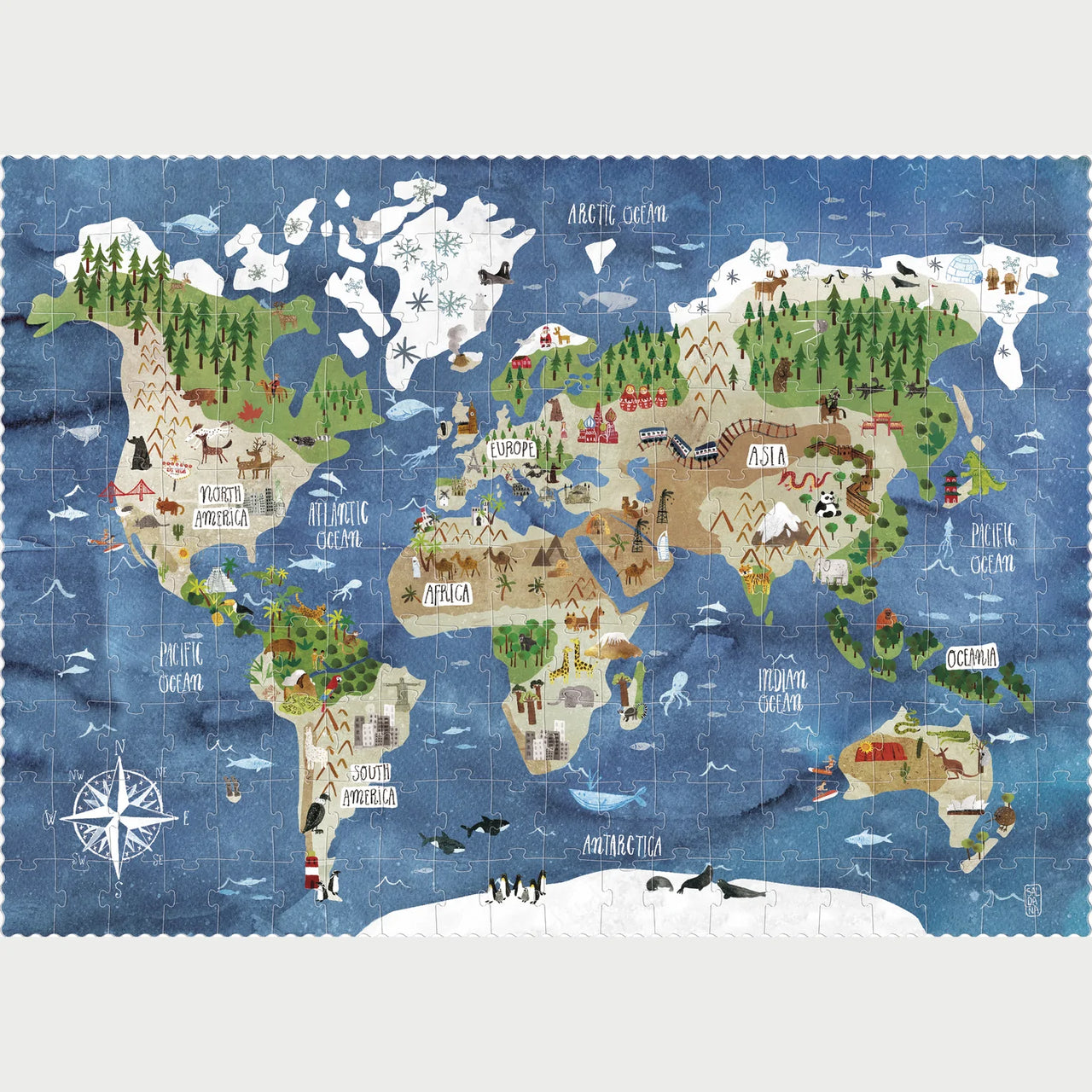 Discover The World Puzzle 200 Pieces