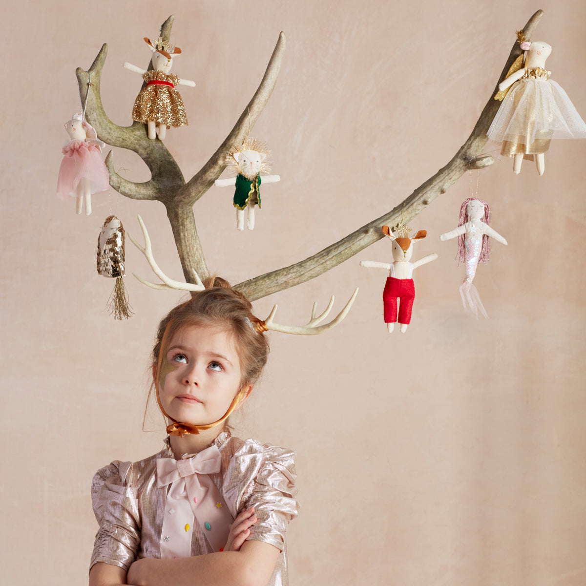 Meri Meri Gold Angel Mouse Tree Topper