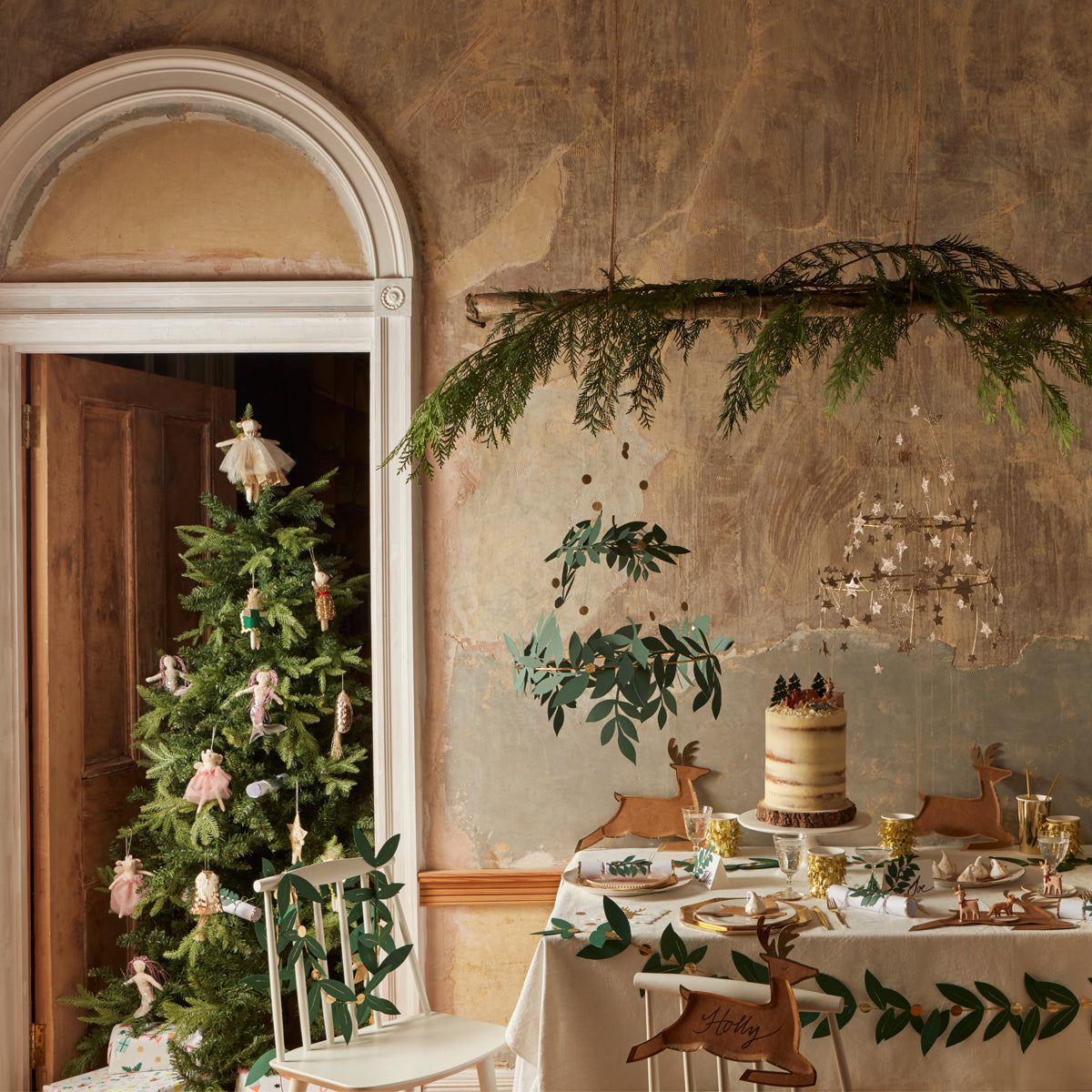 Meri Meri Gold Angel Mouse Tree Topper