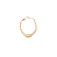 Thumbnail for  Nkuku Mura Bracelet jewellery handmade with 22 karat gold 23cm