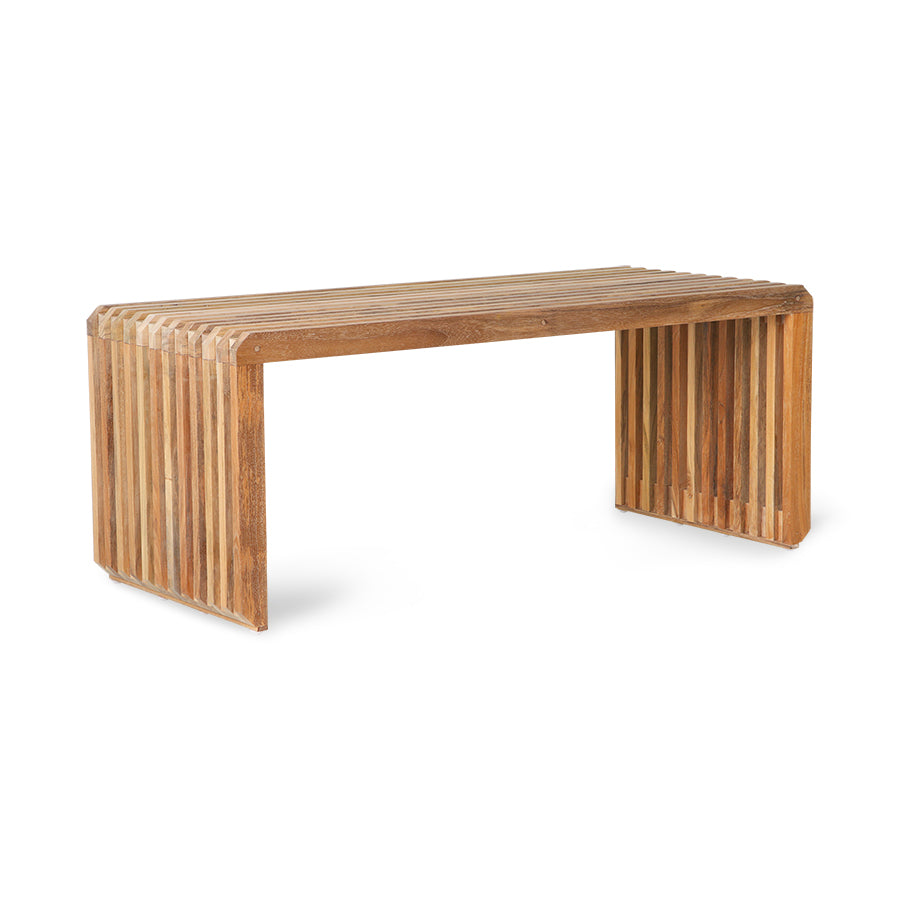 Slatted Bench Teak - 3 Sizes Available