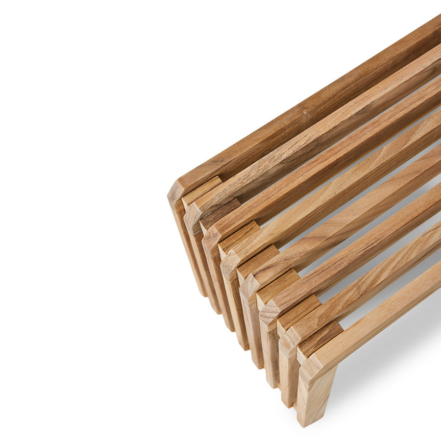 Slatted Bench Teak - 3 Sizes Available