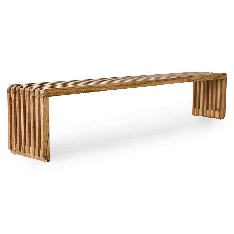 Slatted Bench Teak - 3 Sizes Available