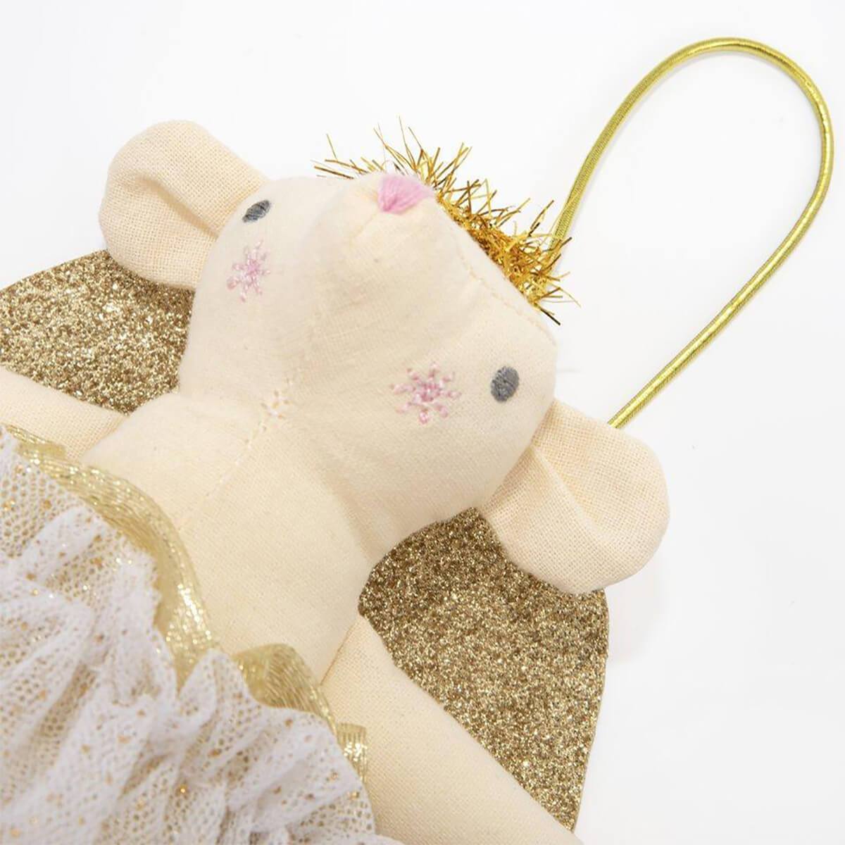 Gold Angel Mouse Tree Topper