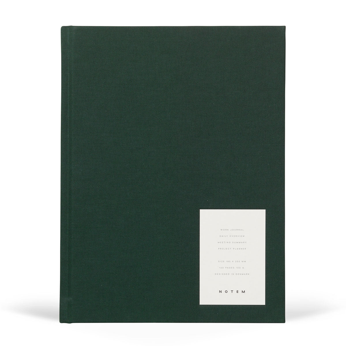 NOTEM Even Work Journal, Large - Dark Green