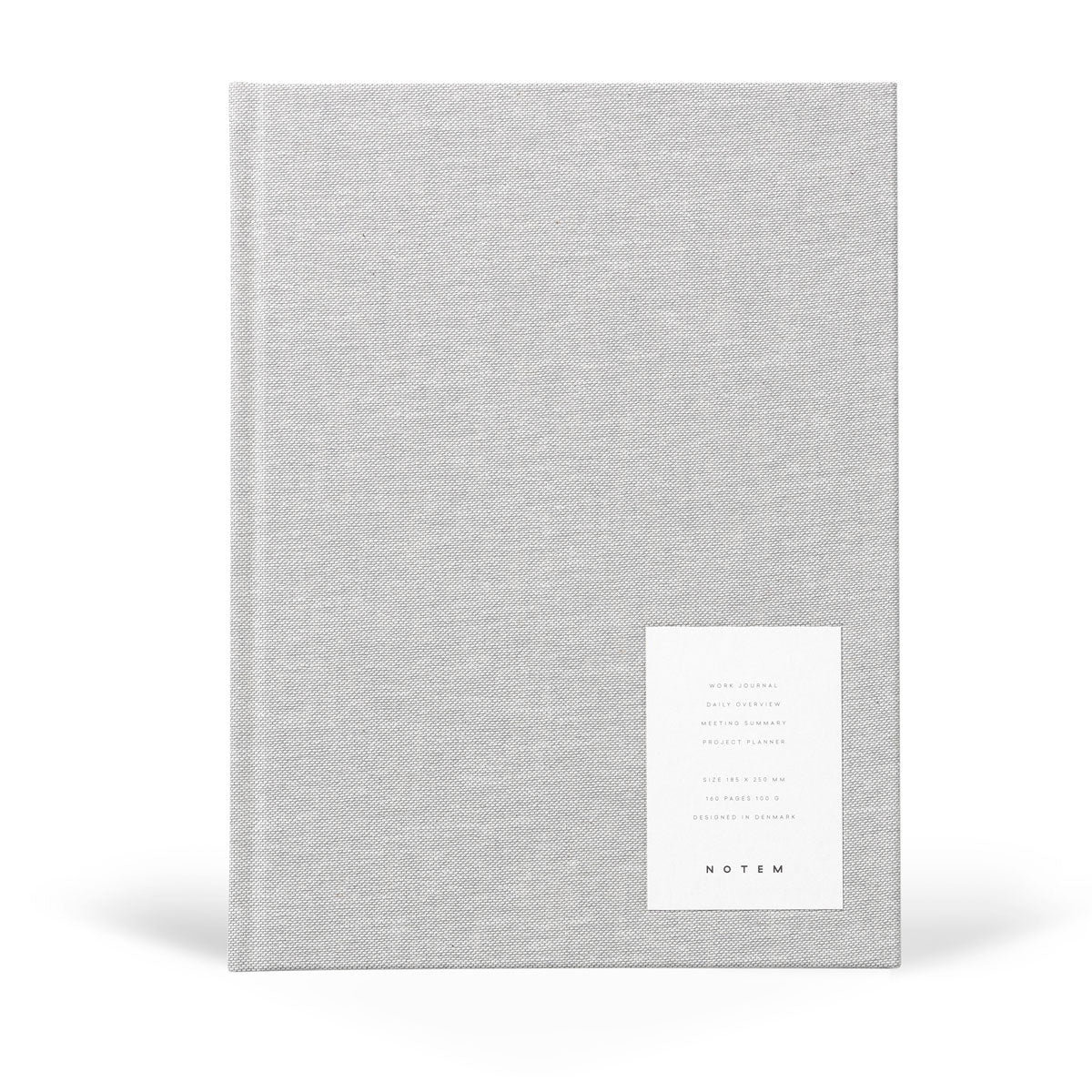 NOTEM Even Work Journal, Large - Light Grey