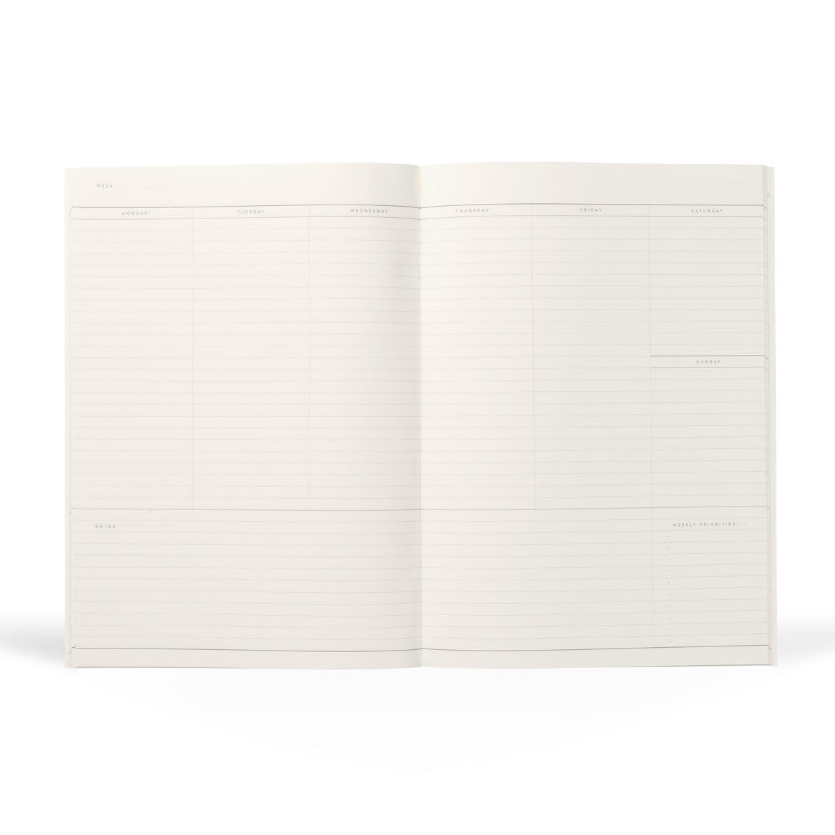 NOTEM MILO Weekly Planner Book - Light Grey