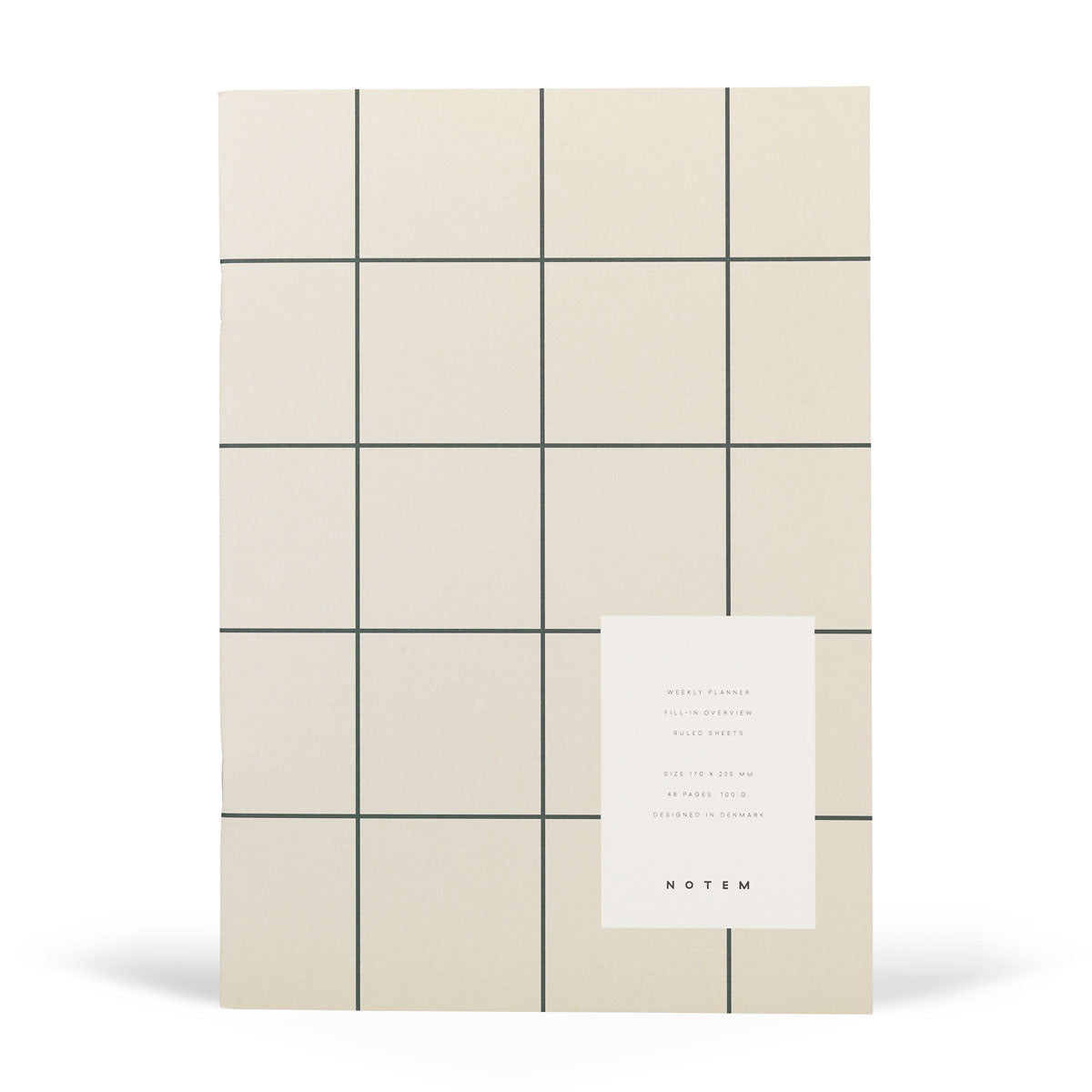 NOTEM MILO Weekly Planner Book - Light Grey