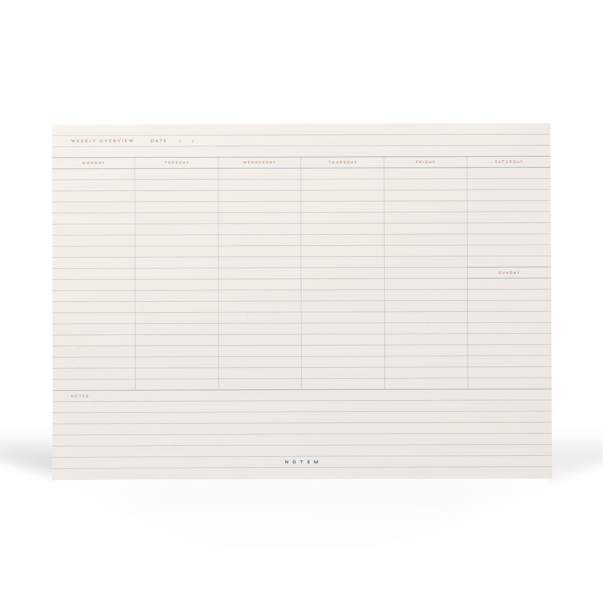 MILO Weekly Planner Notepad