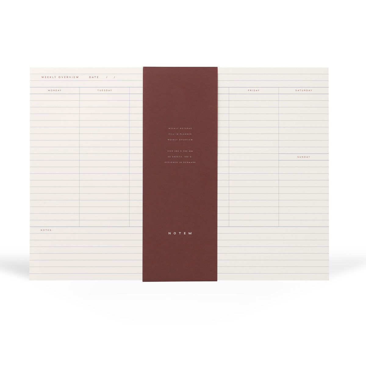 MILO Weekly Planner Notepad