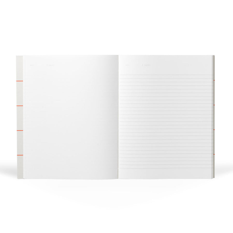 NOTEM UMA Flat Notebook, Large - Light Gray