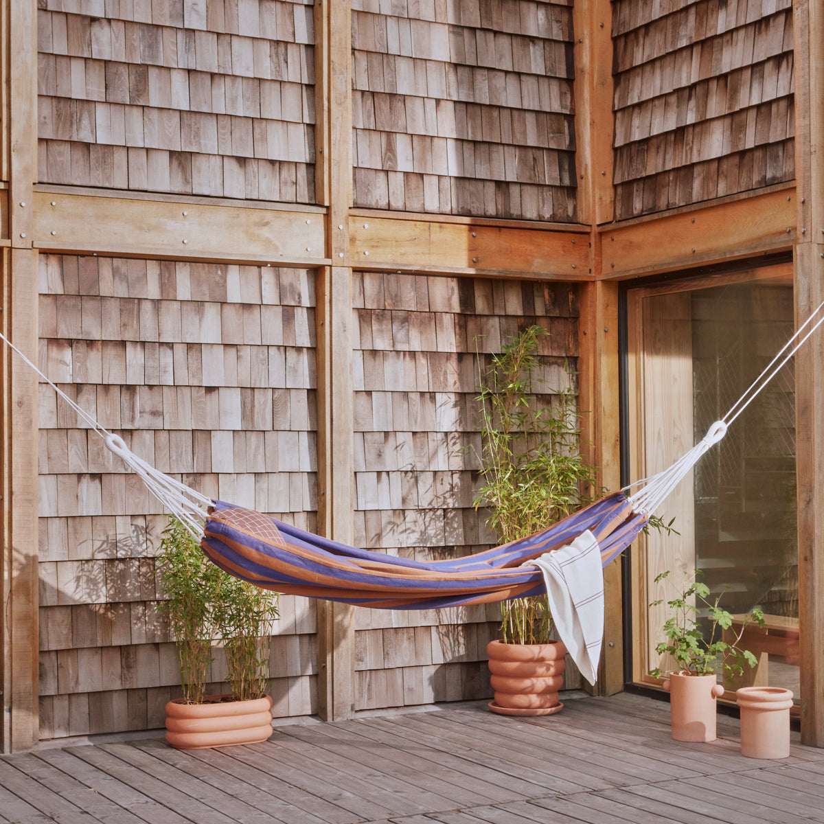 Outdoor Kyoto Hammock Caramel Blue