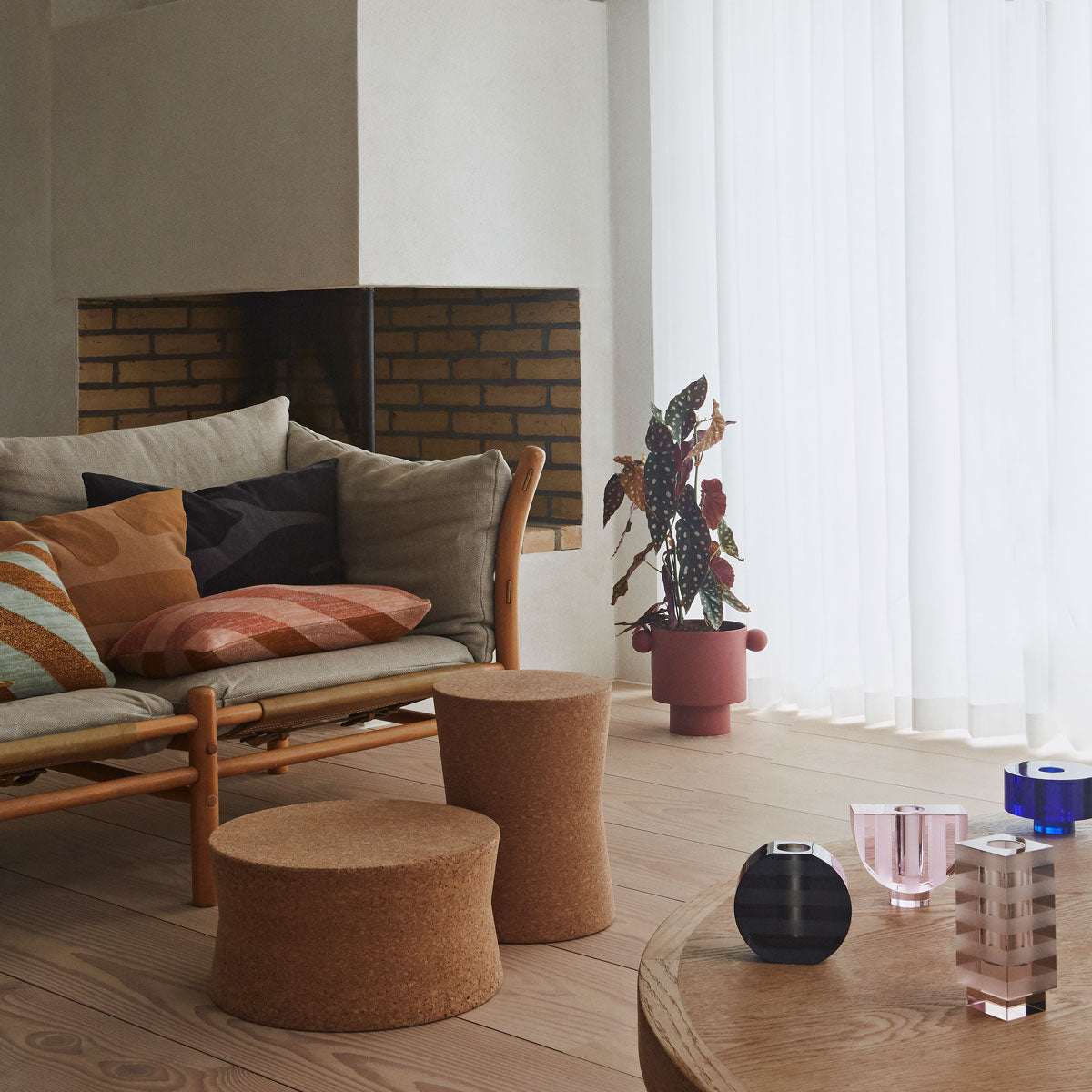 OYOY Living Design Cork Trisse - Low - Nature side table