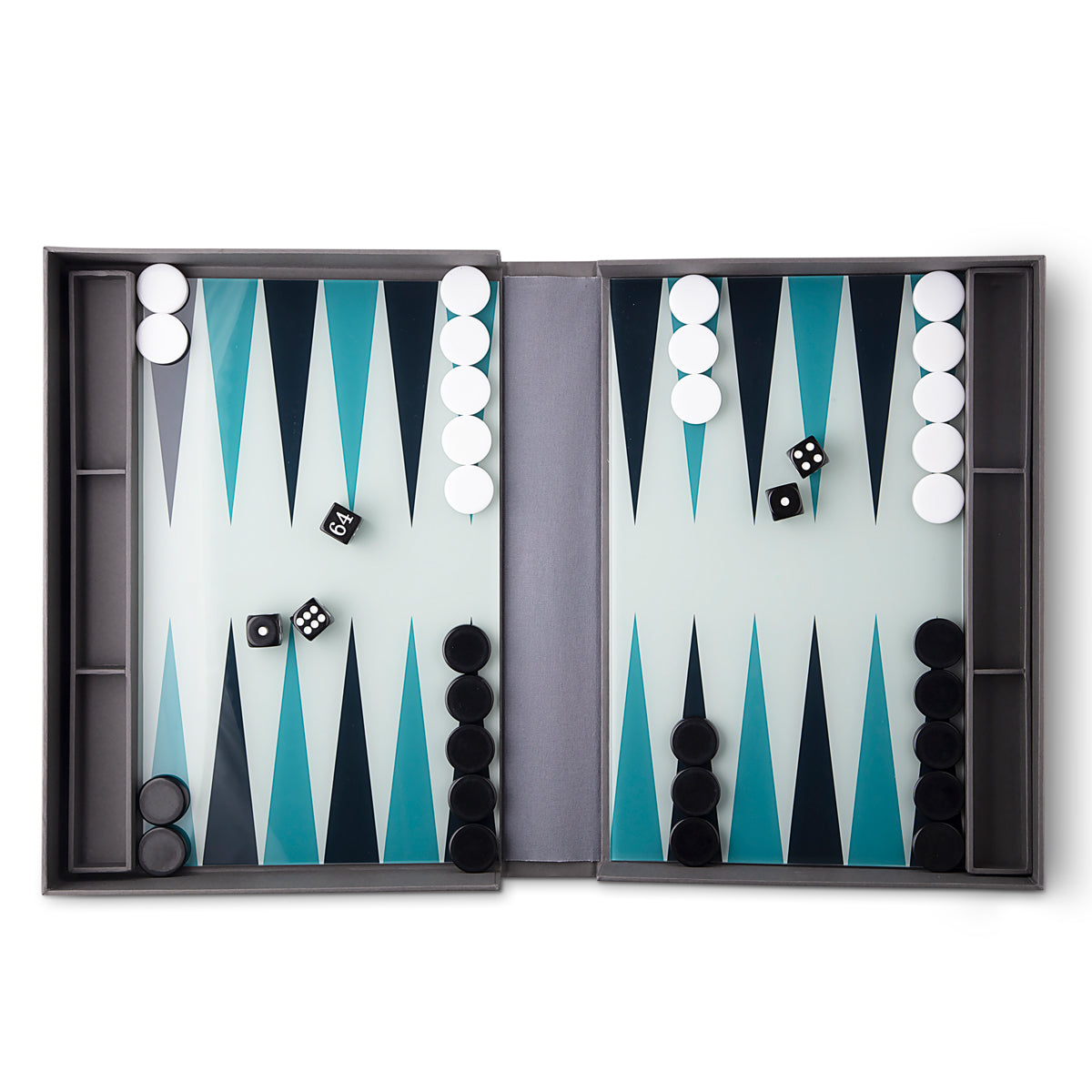 Printworks Classic Backgammon Green and Grey