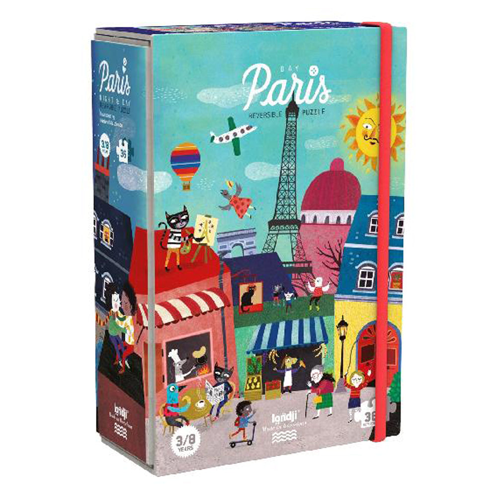 Londji jigsaw Night and Day in Paris double sided puzzle