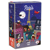 Thumbnail for night and day in Paris jigsaw by Londji 3-8 yearsLondji jigsaw Night and Day in Paris double sided puzzle