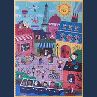 Thumbnail for Londji jigsaw Night and Day in Paris double sided puzzle