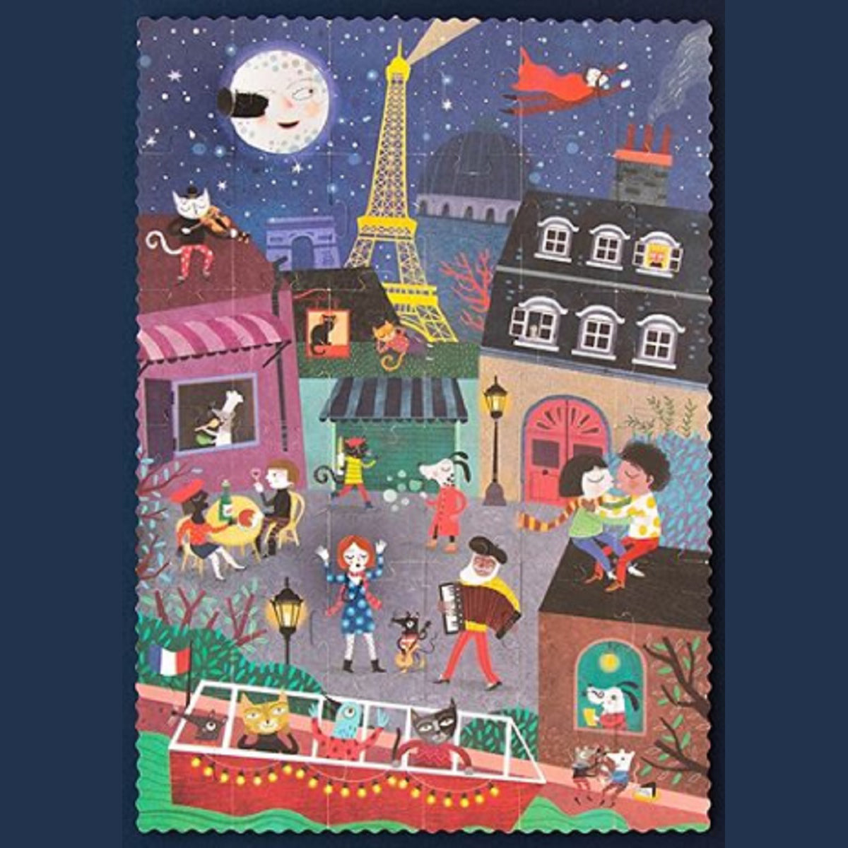 night and day in Paris jigsaw by Londji 3-8 years
