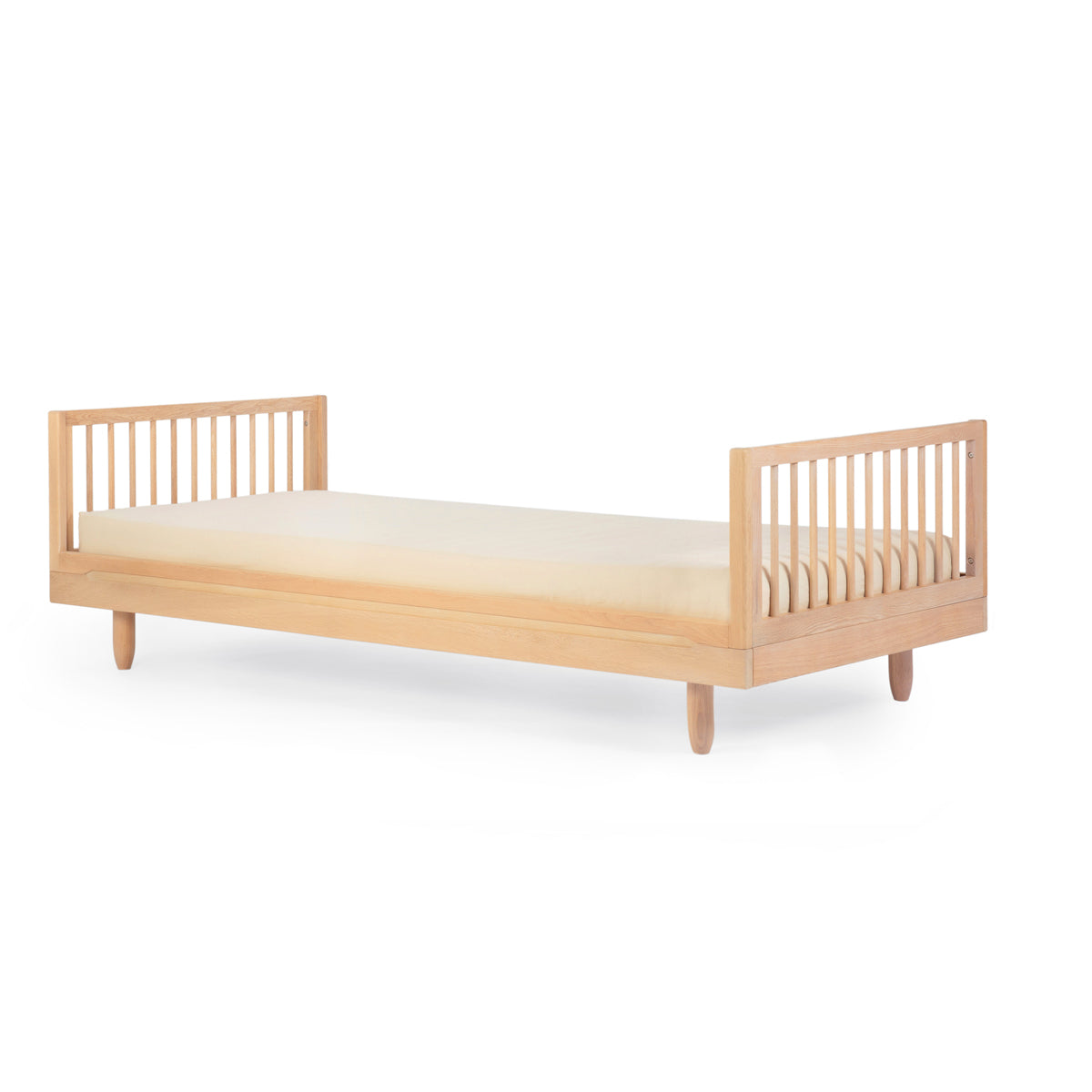 Pure Oak Wood Single Bed