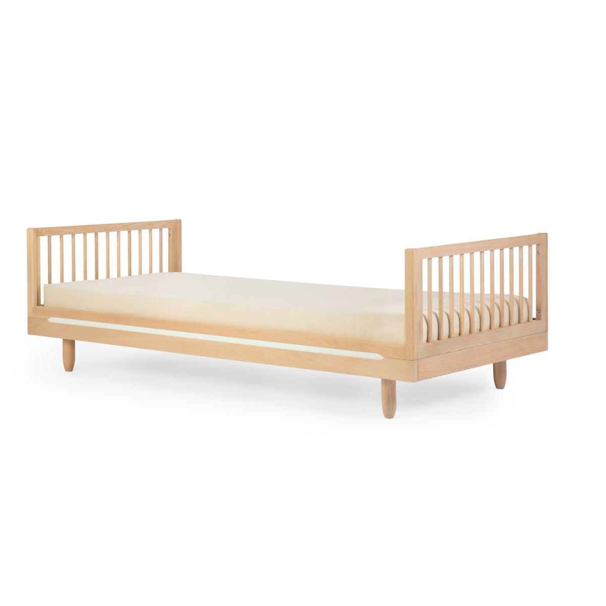 Pure Oak Wood Single Bed