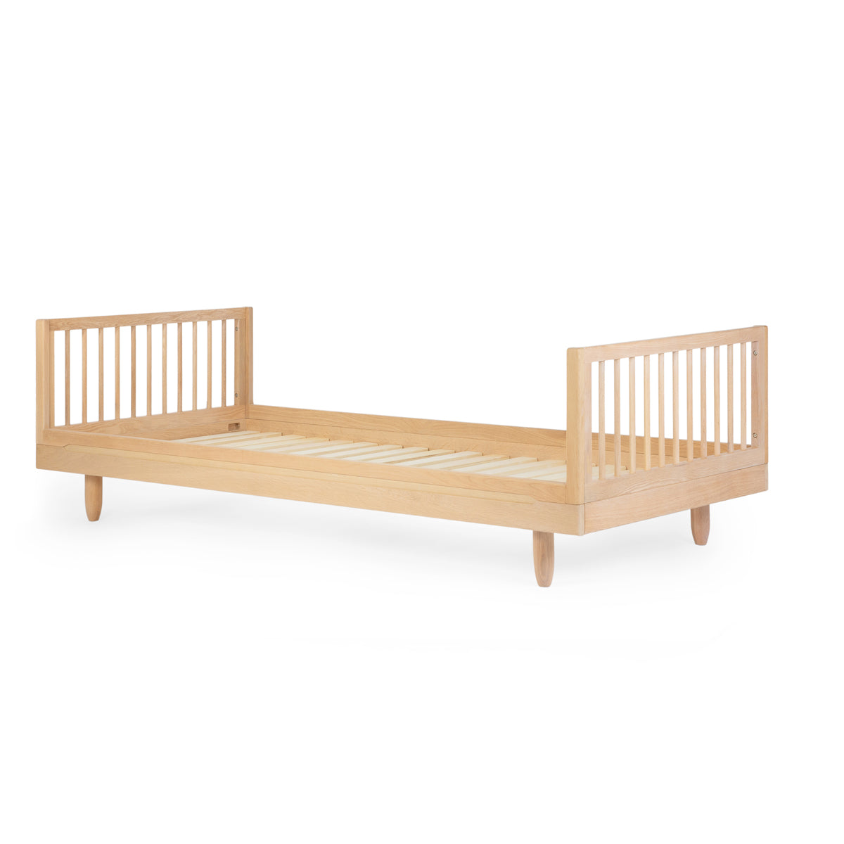 Pure Oak Wood Single Bed