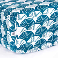 Thumbnail for Rainbows fitted sheet moroccan blue swedish linens