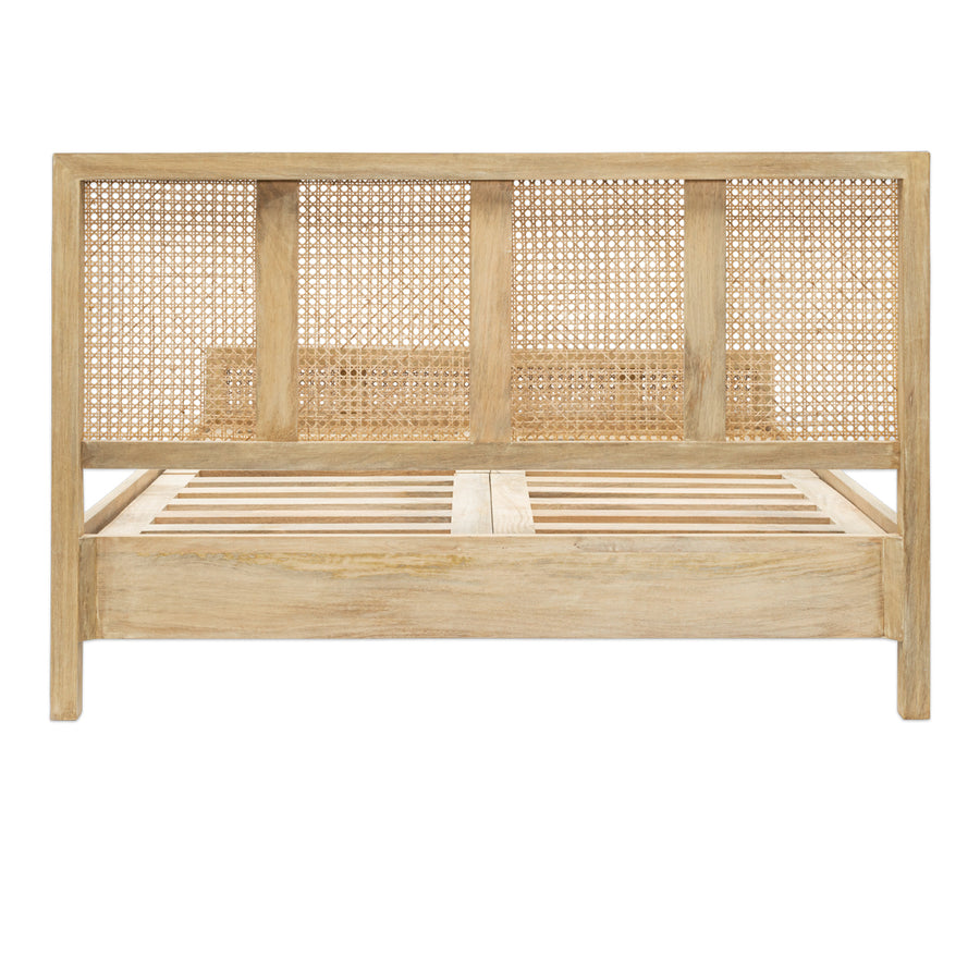 Nkuku Saharsa Cane & Mango Wood Bed