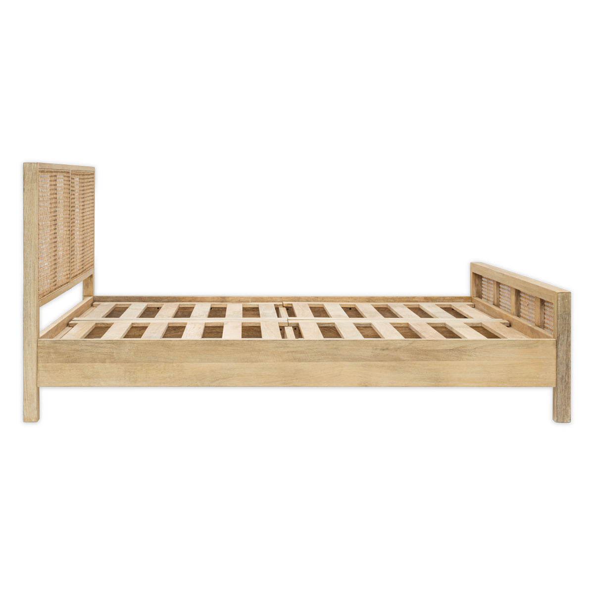 Nkuku Saharsa Cane & Mango Wood Bed