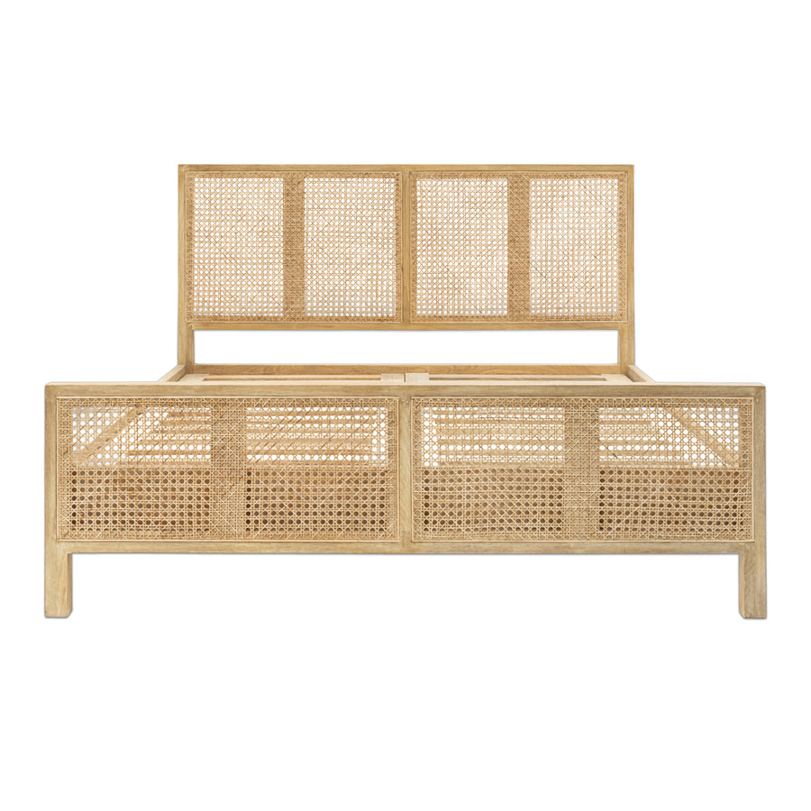 Nkuku Saharsa Cane & Mango Wood Bed