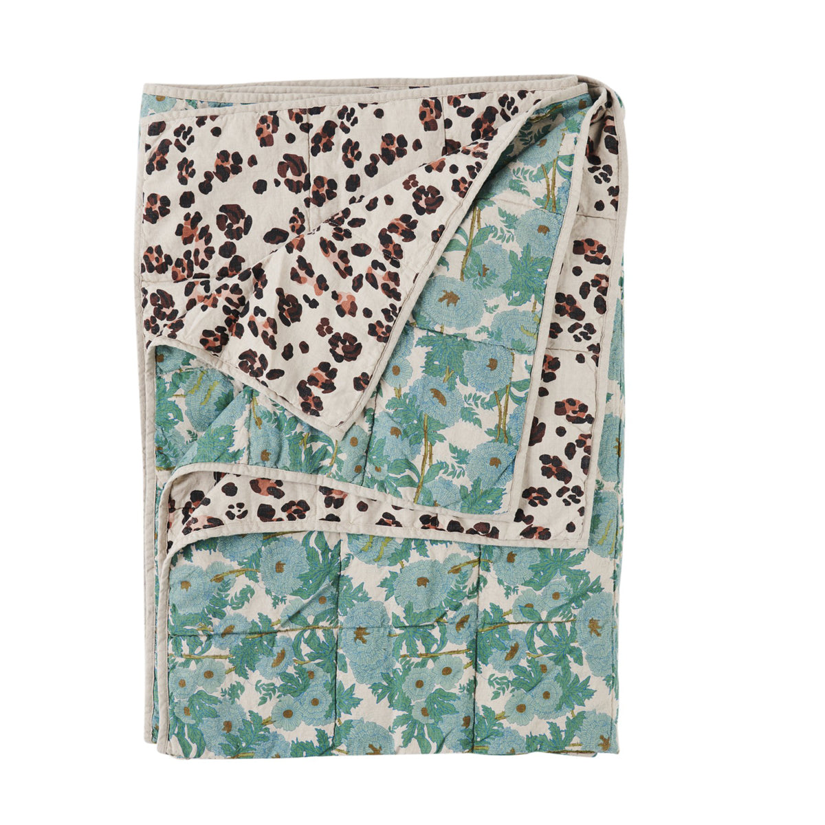 Joan/ Leopard Double Sided Quilt