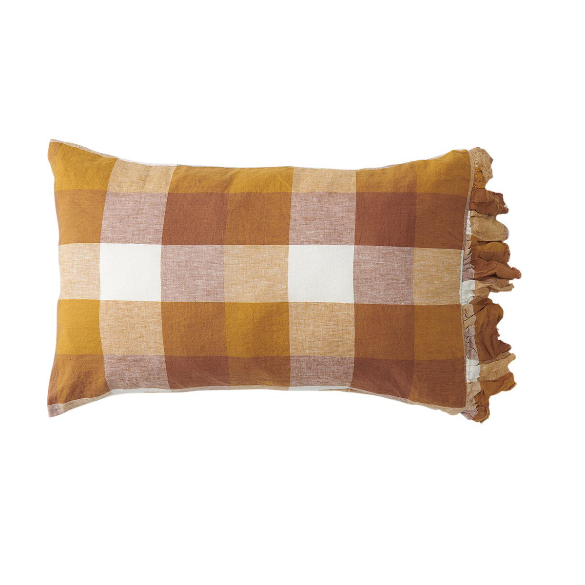 Society of wanderers Biscuit Check Pillowcase Sets