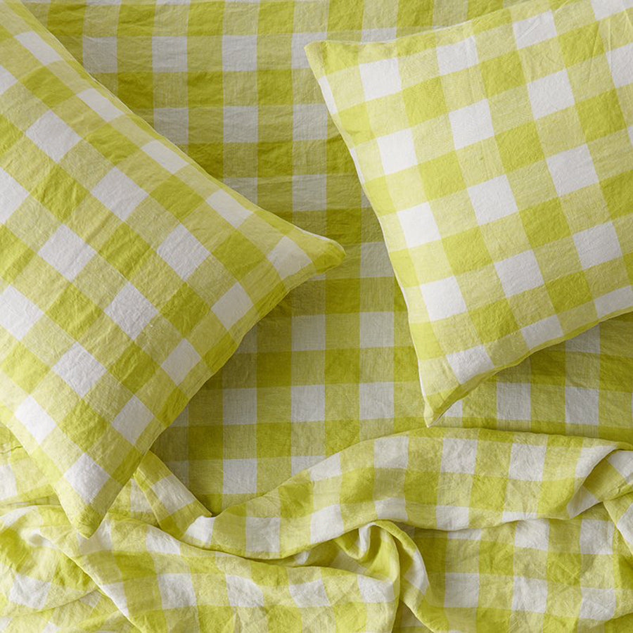 Society of wanderers Turmeric Pillowcase Sets French Linen