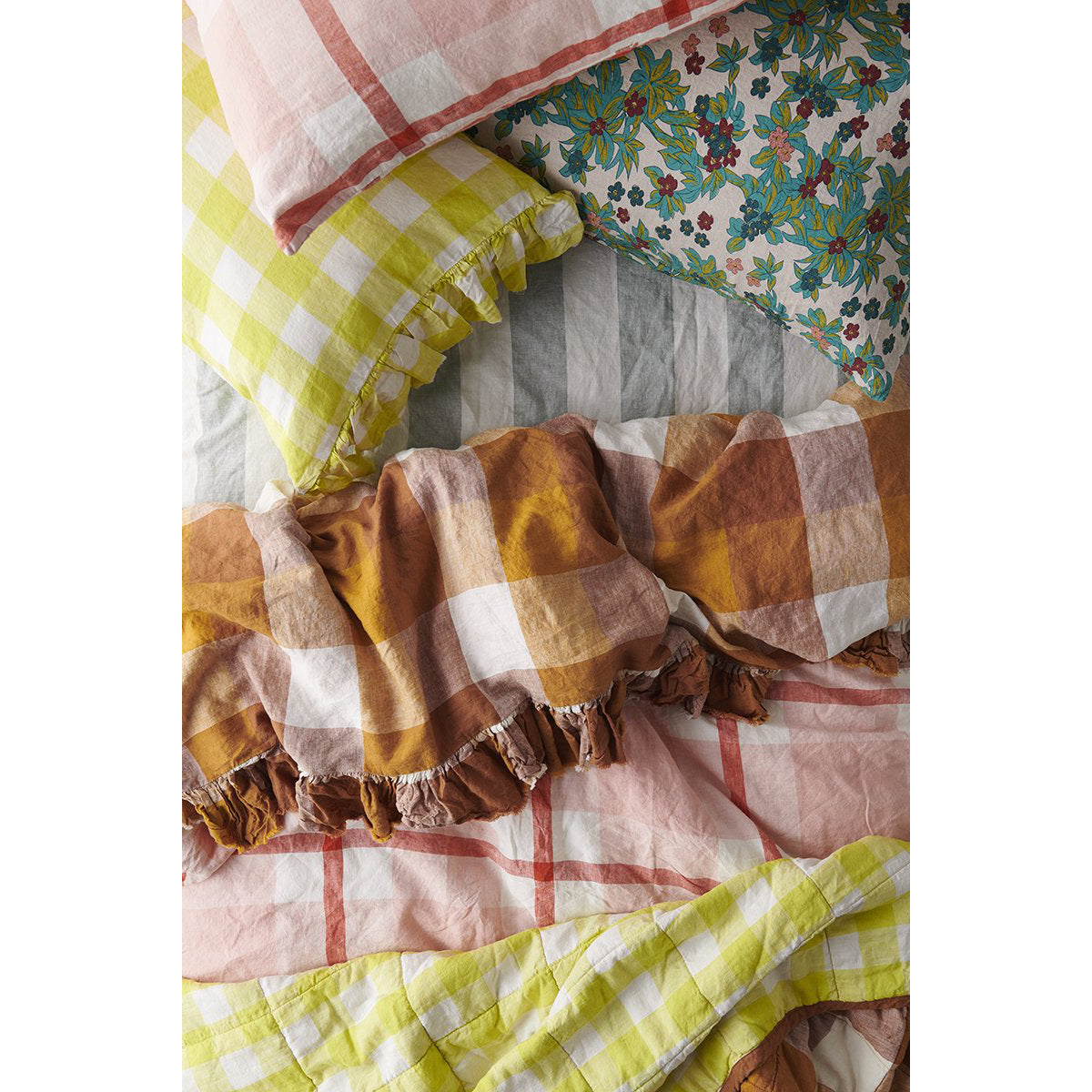 Society of wanderers Turmeric Pillowcase Sets French Linen