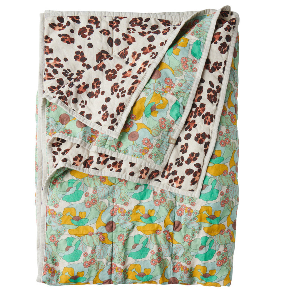 Society of Wanderers Leopard/Sunday Double Sided Quilt